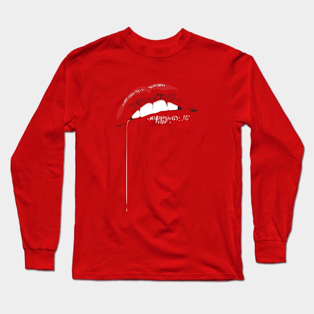 Lip/Drip Long Sleeve T-Shirt by MSB_Art